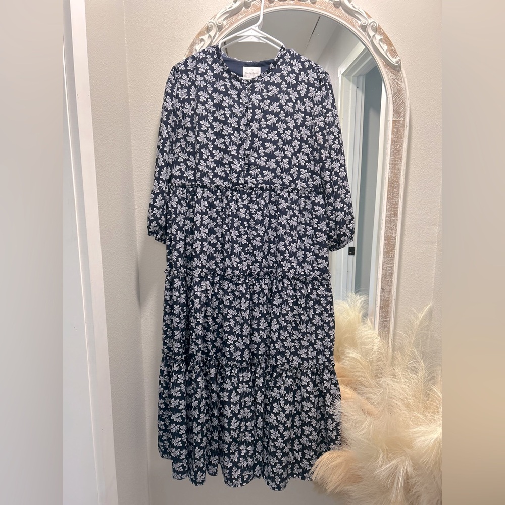 Floral Navy Dress
